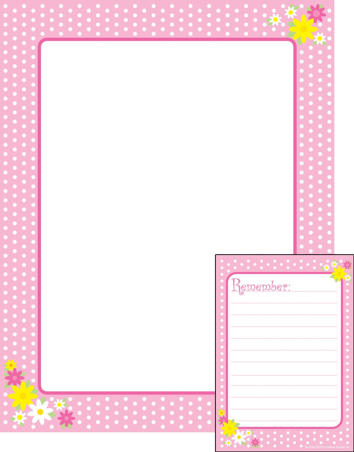 SHAPES ETC. Notes & Quotes Writing Set - Remember Polka Dots