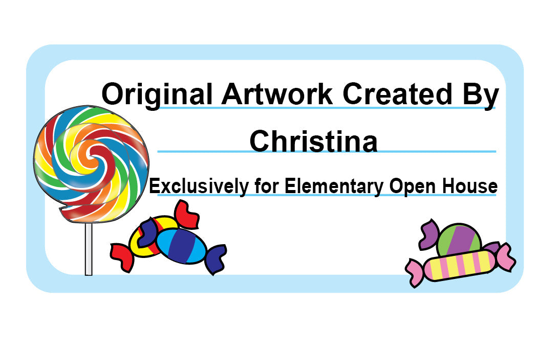 SHAPES ETC. Nametag - Candy